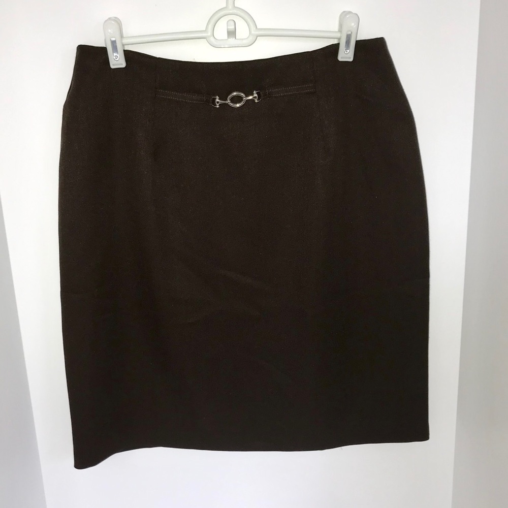 Laura Scott Vintage Chocolate Brown Skirt